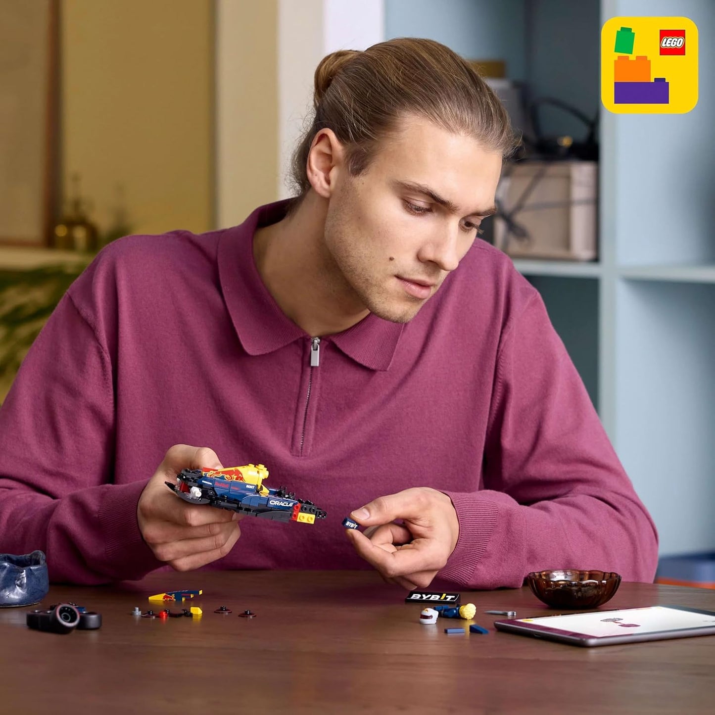 LEGO Speed Champions Oracle Red Bull Racing RB20 F1 Race Car Model 77243 with Collectible Driver Minifigure for Adults & Racing Fans