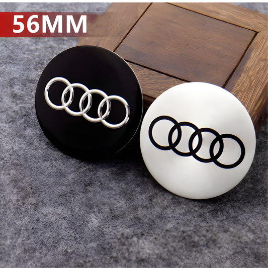 Premium Audi Wheel Center Cap Decals – Set of 4