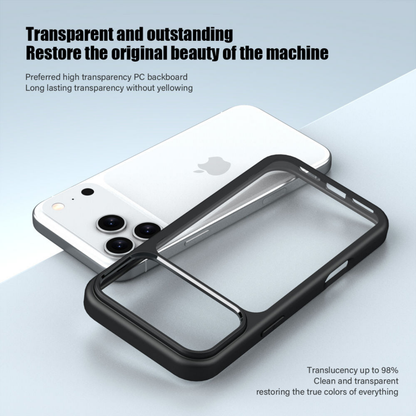 Crystal Clear Shockproof Bumper Case for iPhone 17, iPhone 17 Air, iPhone 17 Pro, iPhone 17 Pro Max