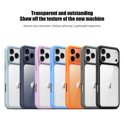 Crystal Clear Shockproof Bumper Case for iPhone 17, iPhone 17 Air, iPhone 17 Pro, iPhone 17 Pro Max
