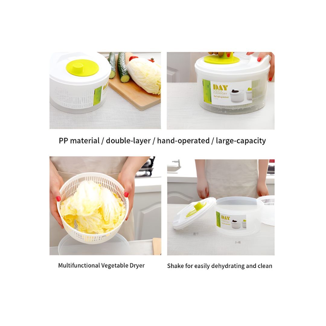 Large Capacity Vegetable & Salad Spinner with Easy Shake Handle