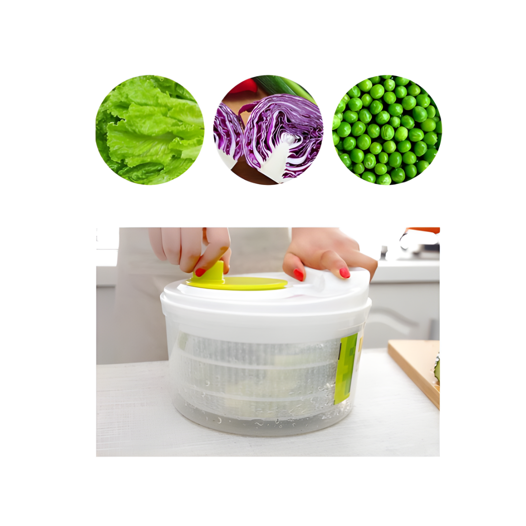 Large Capacity Vegetable & Salad Spinner with Easy Shake Handle