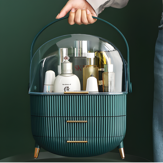 Portable Large Capacity Cosmetic Organizer with Drawers