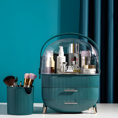 Portable Large Capacity Cosmetic Organizer with Drawers