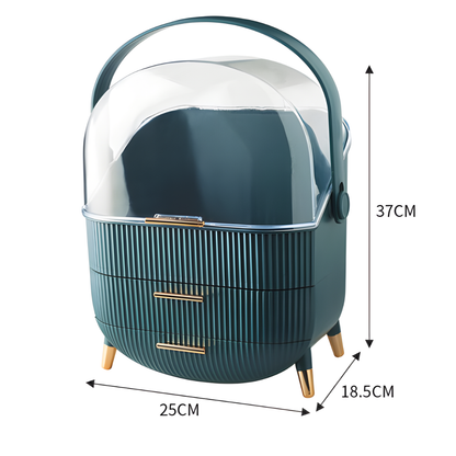 Portable Large Capacity Cosmetic Organizer with Drawers