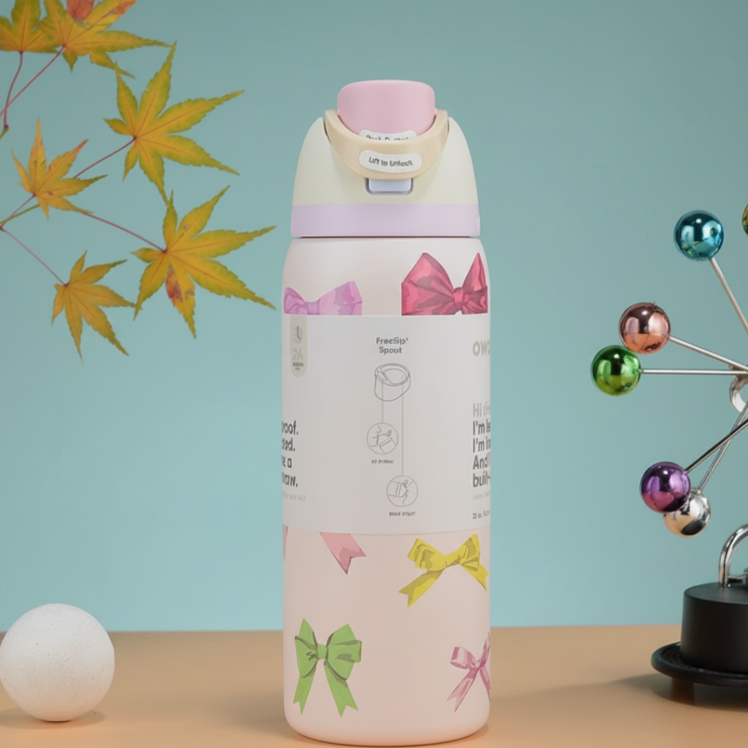 32oz Insulated Flip-Top Water Bottle – Multiple Styles