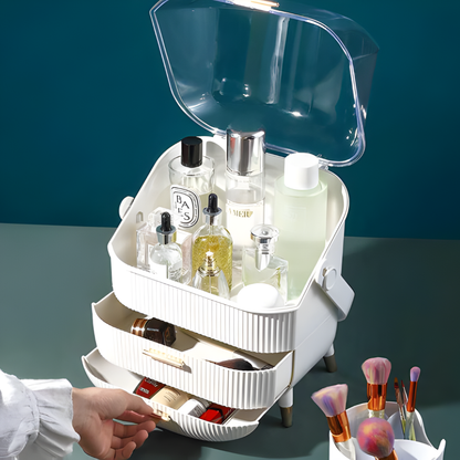 Portable Large Capacity Cosmetic Organizer with Drawers