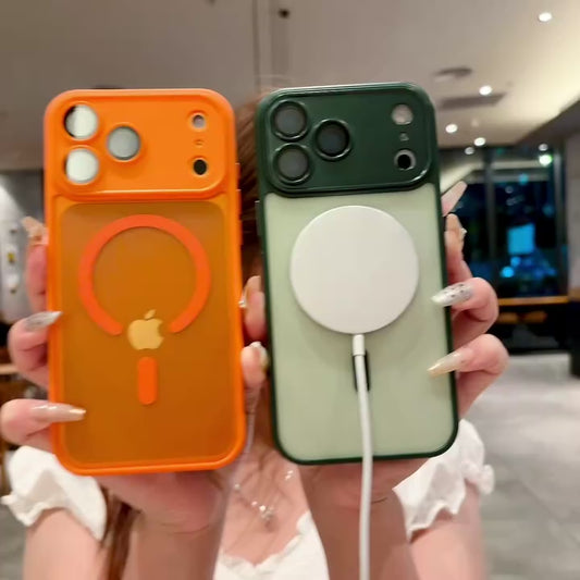 Magnetic Shockproof Case for iPhone - MagSafe Compatible for iPhone 17 / 17 Air / 17 Pro / 17 Pro Max / 16 / 16 Plus / 16 Pro / 16 Pro Max / (All models from 11-17 series)